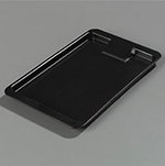 Styrene Check Holder Tip Tray, 4-3/8 x 7-3/4 in, NSF, Black