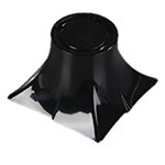 Carlisle 3330203 4-in Melamine Pedestal, Black