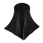 Carlisle 3330403 6-in Melamine Pedestal, Black