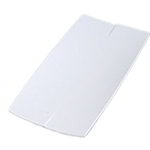 Carlisle 3332002 10-in Melamine Rectangular Platter, White
