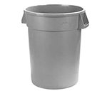 Carlisle 34105523 55-gal Round Waste Container - Handles, Polyethylene, Gray