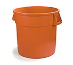Carlisle 341010-24 10-gal Waste Container - Polyethylene, Orange