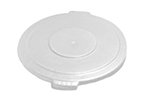 Carlisle 34102102 20-gal Round Waste Container Lid - Polyethylene, White
