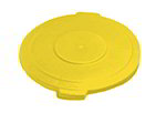 Carlisle 34101104 10-gal Round Waste Container Lid - Polyethylene, Yellow