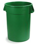 Carlisle 34103209 32-Gallon Round Waste Container, Green