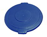 Carlisle 34101114 10-gal Round Waste Container Lid - Polyethylene, Blue