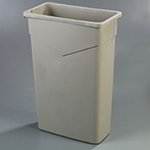 Carlisle 34202306 23-Gallon Trimline Waste Container, Beige