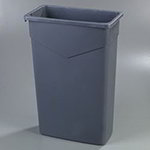 Carlisle 34202323 23-Gallon Trimline Waste Container, Grey