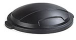 Carlisle 34123303 32-Gallon Economy Locking Waste Container Lid, Black