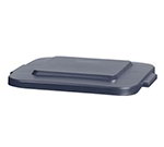 Carlisle 341541-23 40-gal Square Waste Container Lid - Polyethylene, Gray