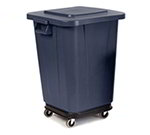 Carlisle 341542-03 28/40-gal Square Waste Container Dolly - Polycarbonate, Black