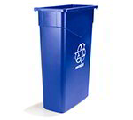 Carlisle 342015REC-14 15-gal Rectangular Recycle Container - Polyethylene, Blue