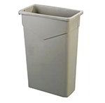 Carlisle 34202309 23-gal Rectangular Waste Container - Polyethylene, Green