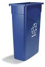 Carlisle 342023REC14 23-Gallon Trimline Recycle Container, Blue