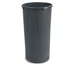 Carlisle 343122-23 22-gal Round Waste Container - Handles, Polyethylene, Gray