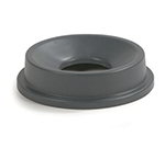 Carlisle 343124-23 22-gal Round Funnel Top Lid - Polyethylene, Gray