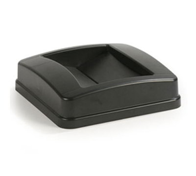 Carlisle 343525-03 23-gal Square Swing Top Lid - Polyethylene, Black