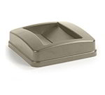 Carlisle 343525-06 23-gal Square Swing Top Lid - Polyethylene, Beige