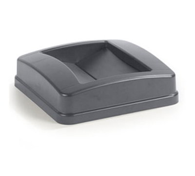 Carlisle 343525-23 23-gal Square Swing Top Lid - Polyethylene, Gray