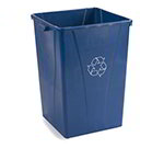 Carlisle 343935REC-14 35-gal Square Recycle Container - Polyethylene, Blue
