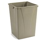 Carlisle 343950-06 50-gal Square Waste Container - Polyethylene, Beige
