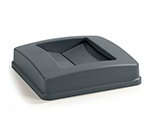 Carlisle 343951-23 35/50-gal Square Waste Container Large Lid - Polyethylene, Gray