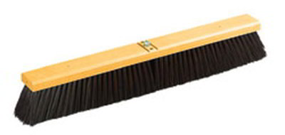 Carlisle 3610242403 24" Floor Sweep - Medium, Hardwood Block, 3" Black Poly Bristles
