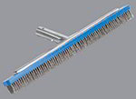 Carlisle 36118SSPL00 Algae Pool Brush, No Handle, 18-in Plastic Block w/ Stainless Wire