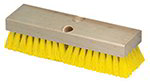 Carlisle 36193MX04 Deck Scrub Brush w/ No Handle, 10-in w/ 2-in Bristles, Yellow