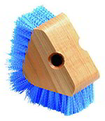 Carlisle 36196614 Triangular Hardwood Block Scrubber, Blue