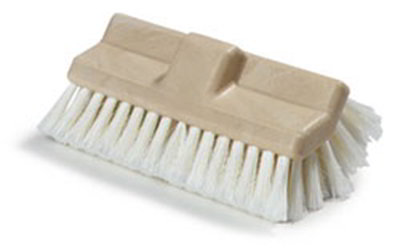 Carlisle 362199700 10" Flo-Thru Vehicle Brush - Poly, White