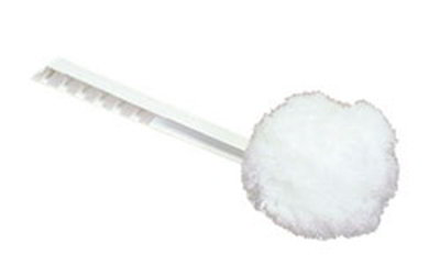 Carlisle 3623802 12" Toilet Bowl Mop - Plastic/Poly, White