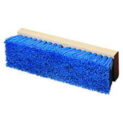 Carlisle 36293P14 12" Deck Scrub Brush - Poly/Hardwood, Blue