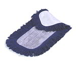 Carlisle 363313614 Electrostatic Microfiber Dry Mop Pad, 36-in w/ Looped Fringe, Blue