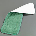 Carlisle 363321809 Microfiber Looped End Wet Mop Pad, 18-in, Green