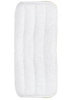 Carlisle 363322402 Microfiber Looped End Wet Mop Pad, 24-in, White