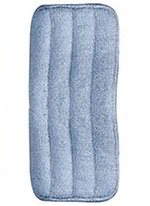 Carlisle 363322414 Microfiber Looped End Wet Mop Pad, 24-in, Blue