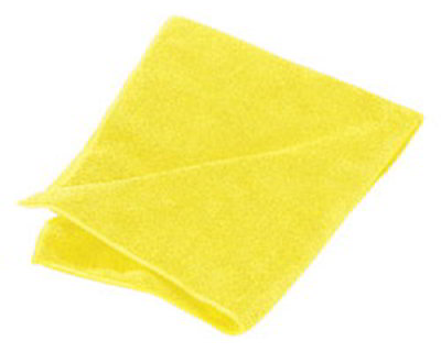 Carlisle 3633404 16" Square Microfiber Cleaning Cloth - Suede Finish, Yellow