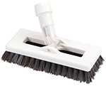 Carlisle 363883103 Polyester Swivel Scrub Floor Brush, 8-in, Black