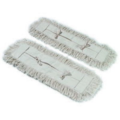 Carlisle 364733600 Cotton Tie Back Dust Mop, 36-in Oblong, Tan