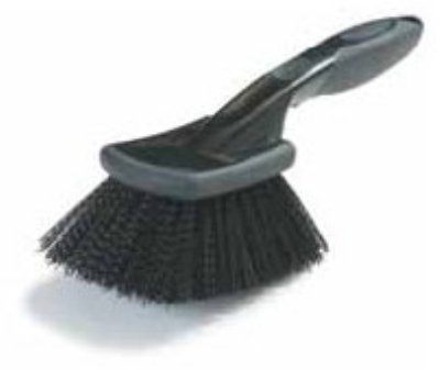 Carlisle 3650603 Polypropylene Utility Brush, 8-in Ergonomic Handle, Black