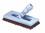 Carlisle 36531027 8-in Swivel Scrub Floor Brush Without Handle, Rust
