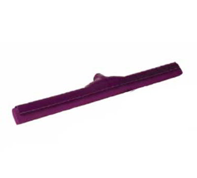 Carlisle 4156768 18" Hygienic Floor Squeegee Head - Double Foam, Plastic Frame, Purple