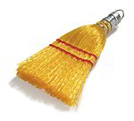 Carlisle 3663400 Chemical & Heat Resistant Synthetic Corn Whisk Broom, 10-in, Black