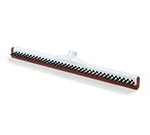 Carlisle 36781400 14-in Red Double Rubber Squeegee Scrub w/ Bristles, White