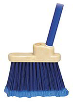 Carlisle 3685914 Filament Trim Lobby Broom, 7 x 36-in Long, Flagged Blue Bristles