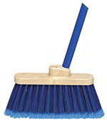 Carlisle 3686314 Heavy Duty Industrial Broom, 9-in, Flagged Blue Bristles