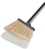 Carlisle 3686700 Medium Duty Angle Broom Head w/ 12-in Off White Flare Head