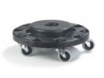 Carlisle 3691103 Economy Dolly For 20, 32, 44, & 55-Gallon Waste Containers, Black