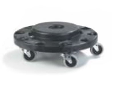 Carlisle 3691103 Economy Dolly For 20, 32, 44, & 55-Gallon Waste Containers, Black